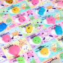 JOYIN 28 Packs Valentines Day Party Cute Mochi Squishy Toy with Valentines Day Cards for Kids