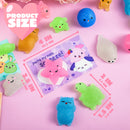 JOYIN 28 Packs Valentines Day Party Cute Mochi Squishy Toy with Valentines Day Cards for Kids