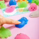 JOYIN 28 Packs Valentines Day Party Cute Mochi Squishy Toy with Valentines Day Cards for Kids