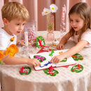 JOYIN 28 Pcs 3" Valentine’s Day Sticky Lizards with Cards for Kids in 7 Colors & 4 Card Designs