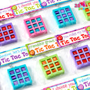 JOYIN 28 Pcs Valentine's Day Plastic Tic Tac Toe Game Favors with 4 Colors for Kids Goodie Bag Stuffers