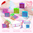 JOYIN 28 Pcs Valentine's Day Plastic Tic Tac Toe Game Favors with 4 Colors for Kids Goodie Bag Stuffers