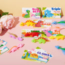 JOYIN 28 Pcs Valentine's Day Slingshot Dinosaur Toys with Cards