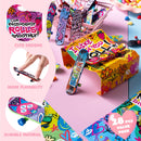 JOYIN 28 Pcs Valentines Day Finger Skateboards with Cards for Kids, Valentine Party Favor