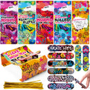 JOYIN 28 Pcs Valentines Day Finger Skateboards with Cards for Kids, Valentine Party Favor