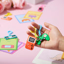 JOYIN 28 Pcs Video Game Keychains, Multi Colored Keychains & Cards with 7 Designs - Valentines Day Gift