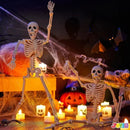 2 PCS 16 Inch Halloween Skeletons Full Body Posable Joints Skeletons
