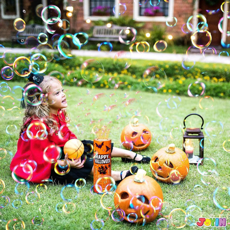 JOYIN 2 PCS Halloween Light Up Bubble Machine Toys