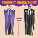JOYIN 2 Pcs Halloween Hanging Grim Reaper Decorations