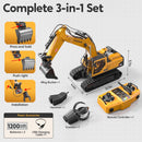 JOYIN 3-in-1 Remote Control Excavator Construction Truck Set