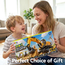 JOYIN 3-in-1 Remote Control Excavator Construction Truck Set