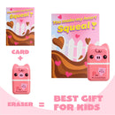 JOYIN 30 PCS Valentines Animals Erasers and Clean Up Roller for Party Favor Gifts