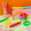 JOYIN 30 Pack Valentines Pop Tubes Fidget Toys for Kids