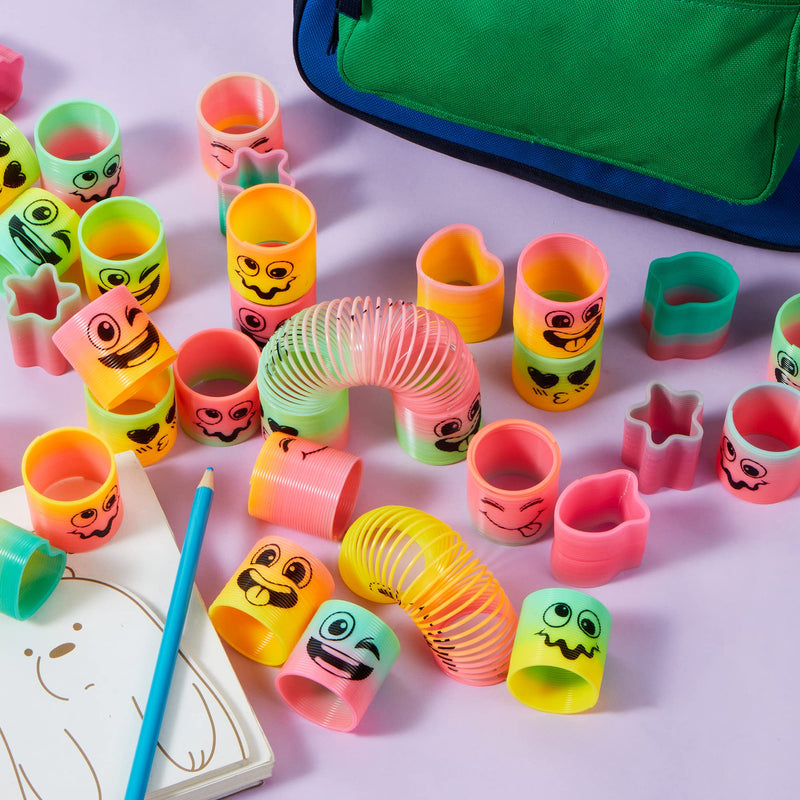 JOYIN 30 Pcs Rainbow Mini Coil Spring Toys | Bulk Fidget Stress Toys ...