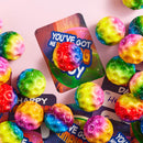 JOYIN 30 Pcs Valentine's Day Super High Bouncy Balls with Valentine Cards