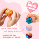 JOYIN 30 Pcs Valentine's Day Super High Bouncy Balls with Valentine Cards