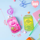 JOYIN 32 Pcs Valentine's Day Crazy Straws with Can Drink Cards