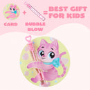 JOYIN 32 Pcs Valentine's Day Mini Bubble Wands with Animal Themed Cards