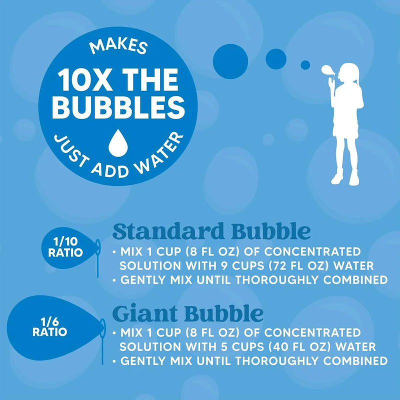 JOYIN 32 oz Bubble Solution Refills (up to 2.5 Gallon) Big Bubble Solution