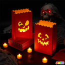 JOYIN 36Pcs Halloween Flame Resistant Pumpkin Paper Bags Lanterns