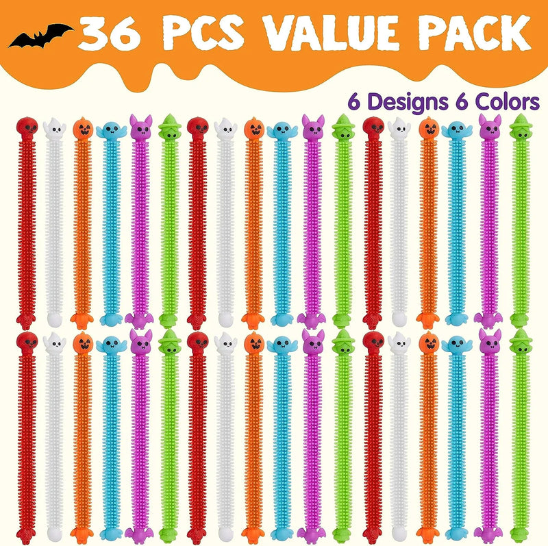 36Pcs Halloween Stretchy Strings Fidget Elastic Sensory Stress Relief Toys