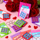 JOYIN 36 Pcs Valentines Day Tic-Tac-Toe Keychain with Greeting Cards