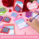 JOYIN 36 Pcs Valentines Day Tic-Tac-Toe Keychain with Greeting Cards
