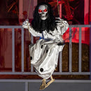 36in Hanging Swing Skeleton Ghost Halloween Light-up Decoration