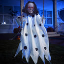 36in Hanging Swing Skeleton Ghost Halloween Light-up Decoration