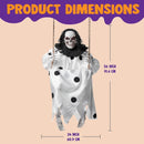 36in Hanging Swing Skeleton Ghost Halloween Light-up Decoration