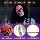 36in Hanging Swing Skeleton Ghost Halloween Light-up Decoration