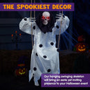 36in Hanging Swing Skeleton Ghost Halloween Light-up Decoration