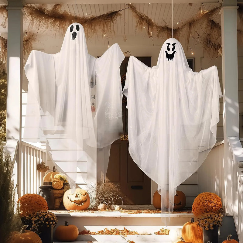 JOYIN 3Pcs 35.4in Halloween Light-up Hanging Ghost Decoration for Halloween Spooky residence Prop