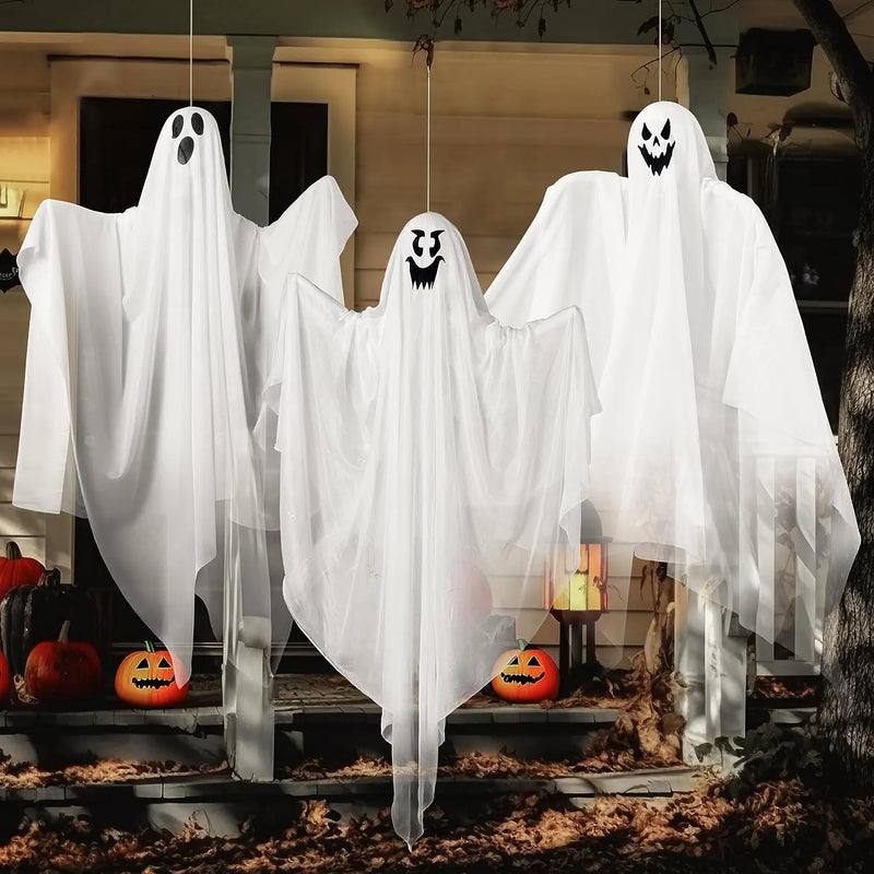 JOYIN 3Pcs 35.4in Halloween Light-up Hanging Ghost Decoration for Halloween Spooky residence Prop