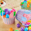 JOYIN 3 Pcs Easter Plastic Baskets with Bunny Ears & Shredded Paper Grass