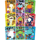 JOYIN 45Pcs Halloween Make A Face Stickers for Parties Decoration