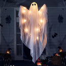 JOYIN 47" Light-Up Hanging Ghost with Warm LED & Timer