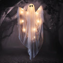 JOYIN 47" Light-Up Hanging Ghost with Warm LED & Timer