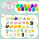 JOYIN 48 Pcs Easter Prefilled Eggs with Mochi Squishy Toys