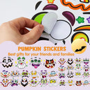 JOYIN 48Pcs Halloween Pumpkin Decoration Stickers For Halloween Parties, School Activities