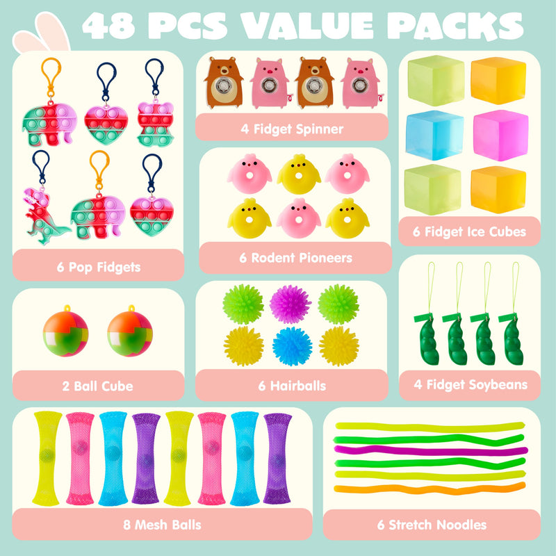 JOYIN 48 Pcs Prefilled Easter Eggs with Assorted Toys for Easter Egg ...