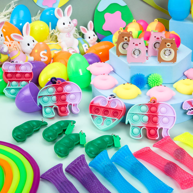 JOYIN 48 Pcs Prefilled Easter Eggs with Assorted Toys for Easter Egg ...