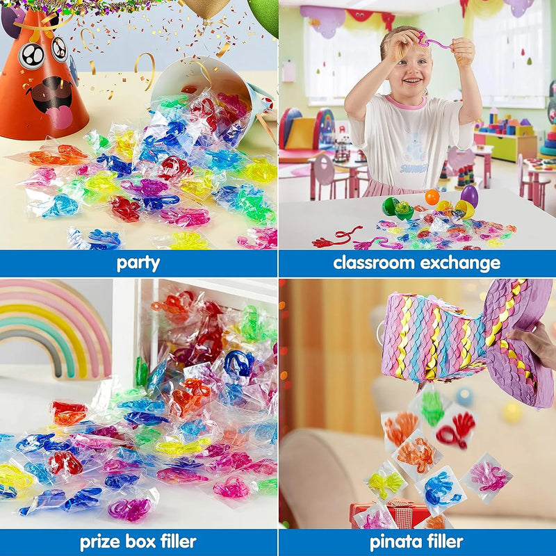 Bizzy-me 48 Sticky Hands Party Favors, Party Table Favor, Party Favor Set for Kids