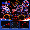 JOYIN 4th of July Patriotic Glow Sticks Bulk (120 Pcs)