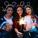 JOYIN 4th of July Patriotic Glow Sticks Bulk (120 Pcs)