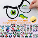 JOYIN 52Pcs Halloween Pumpkin Decoration Face Stickers for Halloween Parties