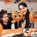 JOYIN 52Pcs Halloween Pumpkin Decoration Face Stickers for Halloween Parties