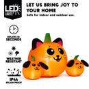 JOYIN 5FT Halloween Inflatable Pumpkin Cat & Dog Yard Decor