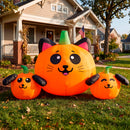 JOYIN 5FT Halloween Inflatable Pumpkin Cat & Dog Yard Decor
