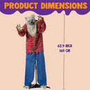 JOYIN 63in Halloween Animated Standing Werewolf